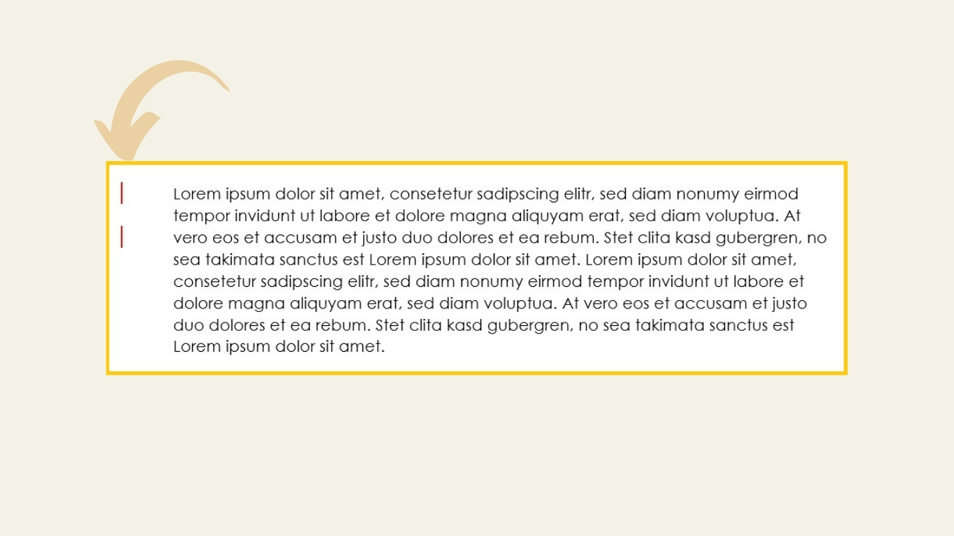 Screenshot: Markup-Modus | Einfaches Markup nutzen (Beispieltext Lorem ipsum)